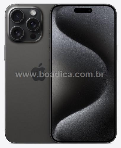 Apple iPhone 15 Pro Max 256GB (Desbloqueado Fabrica) Titânio Preto